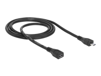 Bild von DELOCK Kabel USB 2.0 Micro B Stecker > USB 2.0 Micro B Buchse Verlängerung 1,0m