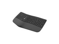TNB ERGO - Clavier ergonomique sans fil rechargeable Bluetooth + 2.4GHz (FR)