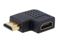 Bild von TECHLY Adapter HDMI Stecker / Buchse 270 Grad gewinkelt schwarz vergoldete Kontakte