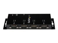 Bild von STARTECH.COM 4 Port USB auf Seriel RS232 Adapter Hub - Industriell DIN-Scheinen/ Wandmontagefähig - USB auf Seriell DB9 Konverte