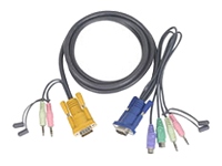 ATEN 2L-5303P ATEN kabel HD15 - SVGA + myszPS + klawPS + Audio 3.0m