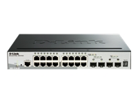 Bild von D-LINK DGS-1510-20/E 20-Port Smart Managed Gigabit Stack Switch 16x 10/100/1000 Mbps 2x Gigabit SFP 2x 10G SFP+ Layer2