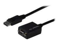 Bild von ASSMANN DisplayPort Adapterkabel DP - HD15 St/Bu 0,15m,m/Verriegelung DP 1.1a kompatibel CE sw