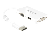 Bild von DELOCK Adapterkabel DisplayPort Stecker > 1 x VGA + 1 x HDMI + 1 x DVI 24+1 weiss