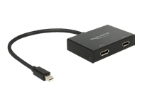 Bild von DELOCK Displayport 1.2 Splitter 1 x mini Displayport in > 2 x Displayport out 4K