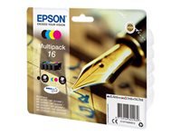 Bild von EPSON 16 Tinte schwarz und dreifarbig Standardkapazität 14.7ml 1-pack blister ohne Alarm