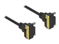 Bild von DELOCK DVI Kabel 24+1 Stecker gewinkelt zu 24+1 Stecker gewinkelt 2m