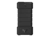 ASUS TUF Gaming A2-USB-C 3.2 Gen 2x2 SSD enclosure 20Gbps dual M.2 NVMe PCIe and SATA interfaces M.2 Q-Latch