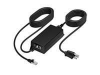 HP Poly PoE++ 65W 2.5G Adapter, with 3.66m CAT6A Cable and Power Cord, EMEA, INTL, English Loc, Euro plug