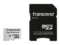 Bild von TRANSCEND High Endurance 16GB microSDHC Class10 MLC inkl. Adapter
