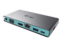 Bild von I-TEC USB C 4K Travel Docking Station 1x HDMI 4K oder 1x VGA 1x GLAN 2x USB 3.0 1x USB-C 1x USB-C Power Delivery kompatibel mit TB3