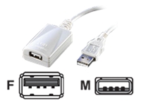 Bild von ROLINE USB 2.0 Verlängerung weiss 5m