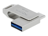 Bild von DELOCK USB 3.2 Gen 1 USB-C + Typ-A Speicherstick 128GB - Metallgehäuse