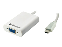 Bild von SANDBERG HDMI to VGA+Audio Converter Konvertiert HDMI Ausgang zu VGA und Audio Ausgaenge. USB Stromversorgung moeglich