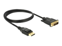 Bild von DELOCK Kabel Displayport 1.2 Stecker > DVI 24+1 Stecker Passiv 1 m schwarz