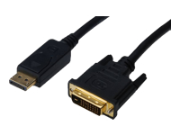 Bild von ASSMANN DisplayPort Adapterkabel DP - DVI (24+1) St/St 2.0m m/Verriegelung DP 1.1a kompatibel