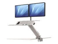 FELLOWES STATION ASSIS-DEBOUT LOTUS RT DOUBLE - BLANC