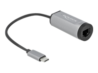 Bild von DELOCK USB Type-C Adapter zu Gigabit LAN mit Power Delivery Anschluss grau