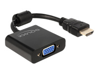 Bild von DELOCK Adapterkabel HDMI-A St > VGA Buchse schwarz