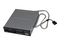 Bild von STARTECH.COM Interner USB 2.0 Kartenleser 8,89cm 3,5 Zoll - 22-in-1 Front Panel Card Reader Multi Speicherkartenleser für SD/CF/