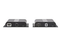 Bild von DIGITUS 4K HDMI Extender Set über IP via Netzwerkkabel CAT 5/5e/6/7 4K2K/30Hz schwarz