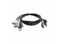 Bild von STARTECH.COM 1,8m Dual-Display KVM Kabel 2x DVI zu 2x HDMI USB 2.0 3,5mm universelles Kombikabel fur HDMI KVM Switch