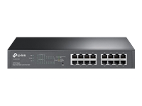 Bild von TP-LINK 16-Port Gigabit Desktop/Rackmount PoE+ Easy Smart Switch 16 Gigabit RJ45 ports including 8 PoE+ ports 110W PoE Power supply