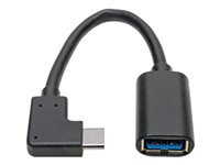 Bild von EATON TRIPPLITE USB-C to USB-A Adapter M/F Right-Angle C USB 3.1 Gen 1 5 Gbps Thunderbolt 3 Compatible 6Zoll 15,24cm