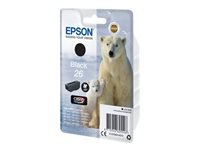 Bild von EPSON 26 Tinte schwarz Standardkapazität 6.2ml 220 Seiten 1-pack blister ohne Alarm