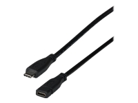 Bild von EFB USB 3.2 Gen2 10Gbit 3A Verlängerungskabel Typ-C Stecker - Typ-C Buchse 0.2m