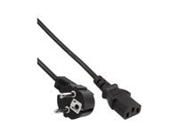 Bild von INLINE BULK 15er Netzkabel Schutzkontakt gewinkelt auf Kaltgeraetestecker C13 5m