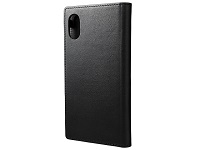 Bild von GRAMAS Joy Colors Leder Flipcase iPhone X Premium Schutzhuelle iPH X italienisches Leder Magnetverschluss Kartentasche BK schwarz