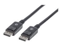 Bild von MANHATTAN DisplayPort Kabel 3m schwarz DisplayPort 20-pol Stecker auf DisplayPort 20-pol Stecker Hohe Uebertragungsbandbreite