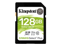 Bild von KINGSTON 128GB SDXC Canvas Select Plus 100R C10 UHS-I U3 V30