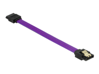 Bild von DELOCK 83688 SATA cable 6 Gb/s 10cm straight / straight metal purple Premium