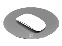 XTREMEMAC Tapis de souris rond en aluminium Gris