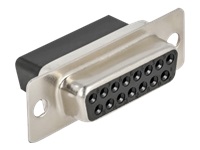 Bild von DELOCK D-Sub 15 Pin Crimp Buchse Metall 4 Stück