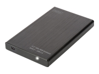 Bild von DIGITUS USB 2.0-SATA 2 SDD/HDD-Gehäuse 6,4cm 2,5Zoll 9,5 & 7,5 mm SSDs/HDDs Aluminium-Gehäuse o. Netzteil