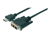 Bild von ASSMANN HDMI Adapterkabel Typ A-DVI(18+1) St/St 10,0m Full HD sw