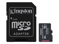 Bild von KINGSTON 16GB microSDHC Industrial C10 A1 pSLC Card + SD Adapter