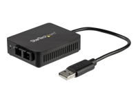 Bild von STARTECH.COM USB 2.0 auf LWL Konverter 100BaseFX SC - USB 2.0 auf Ethernet Netzwerk Adapter - 2 Km MM - Windows / Mac / Linux