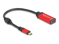 Bild von DELOCK ?USB Type-C zu HDMI Adapter DP Alt Mode 8K 60 Hz mit HDR Funktion rot