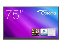 Optoma 3751RK IFPD 75'' -  interaktivní dotykový, 4K UHD, multidotyk 20prstu, Android, antireflexní 