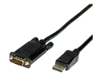 Bild von VALUE Kabel DisplayPort - VGA DP ST - VGA ST schwarz 3m