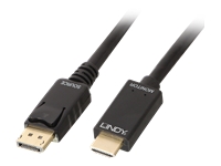 Bild von LINDY Kabel DisplayPort/HDMI 4K30 (DP: passiv) 2m DP Stecker an HDMI Stecker