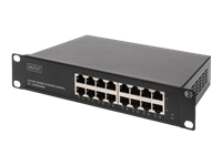 Bild von DIGITUS DN-80115 Gigabit Ethernet Switch 16-port 25,4cm 10Zoll unmanaged
