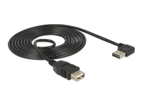 Bild von DELOCK Kabel EASY USB 2.0-A links/rechts gewinkelt Stecker > USB 2.0-A Buchse 1 m