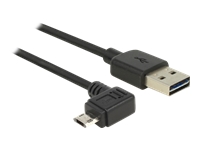 Bild von DELOCK Kabel EASY USB 2.0-A > EASY Micro-B links/rechts gewinkelt Stecker/Stecker 3 m