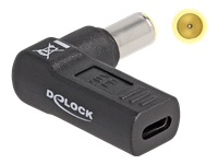 Bild von DELOCK Adapter fur Notebook Ladekabel USB Type-C Buchse zu IBM 7,9 x 5,5mm Stecker 90 gewinkelt