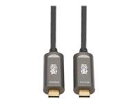 Bild von EATON TRIPPLITE USB-C to USB-C Plenum-Rated Fiber Active Optical Cable AOC - 4K 60 Hz HDR 4:4:4 M/M Black 10m